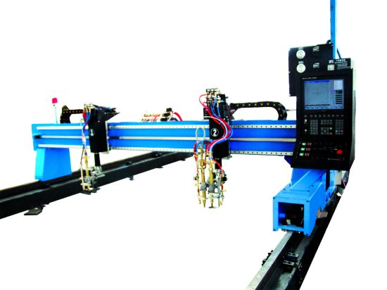 اسٹیل ٹریک کے ساتھ پورٹ ایبل CNC پلازما کا کاٹنے والی مشین اور خودکار گیس کاٹنے والی مشین