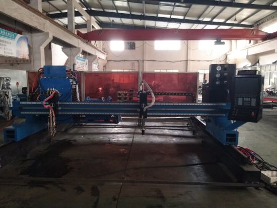 CNC Gantry قسم پلازما کاٹنے کی مشین / پلازما کٹر دھاتی پلیٹ